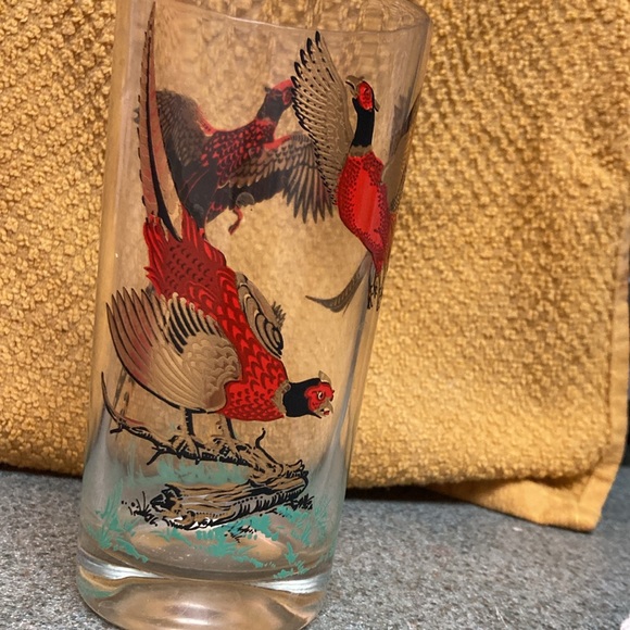 22k gold pheasant hunting Atlas Glass tumbler - Picture 2 of 6